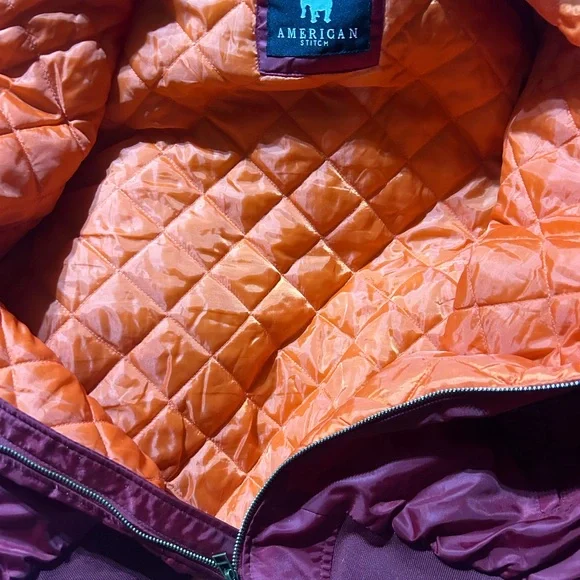 American Stitch Red  Unisex Bomber Jacket  Sz XXL Chest Measurement is 23 3/4” - Picture 3 of 3